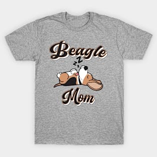 BEAGLE MOM CUTE BEAGLE SLEEPING DESIGN T-Shirt